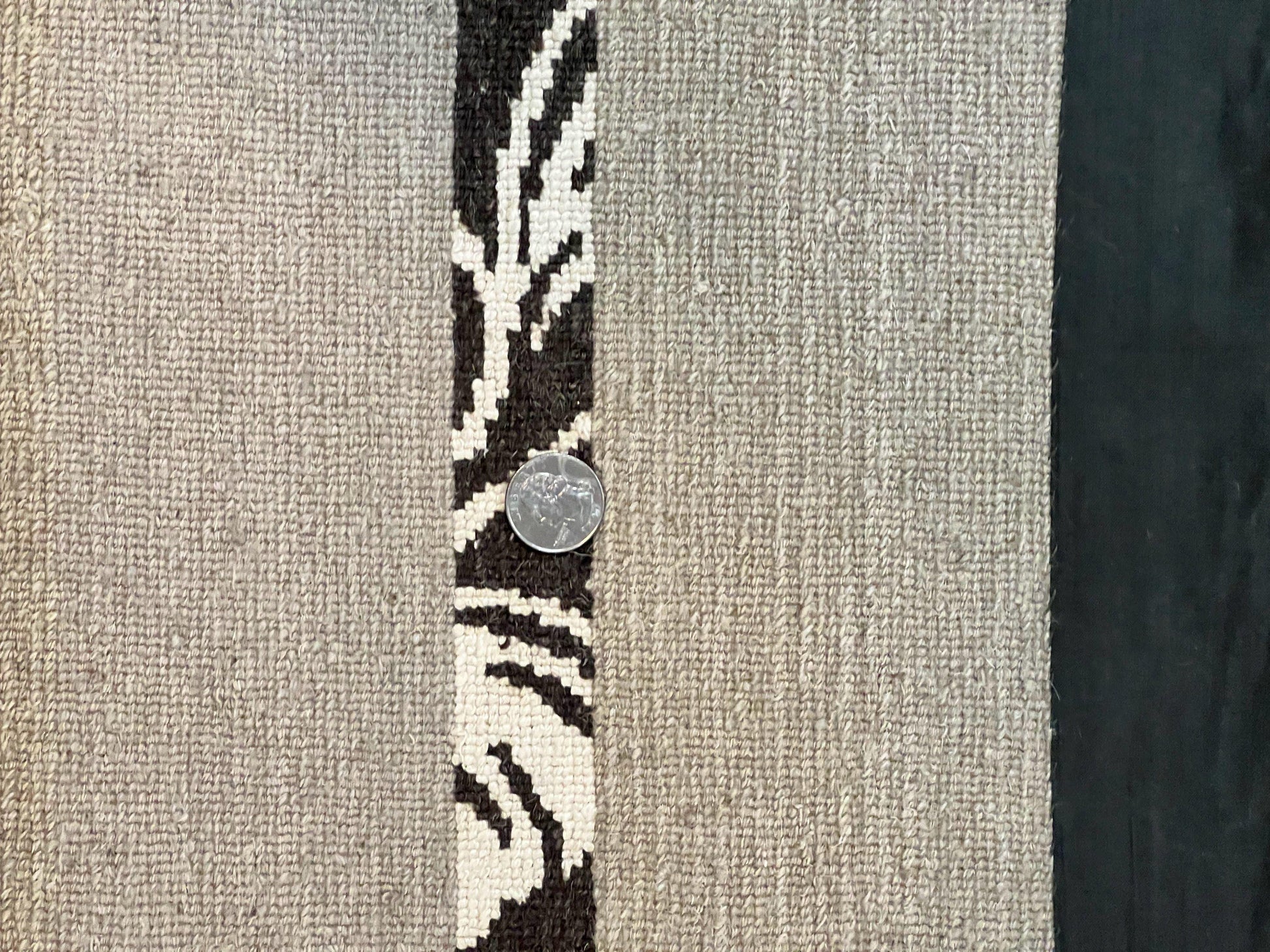 Modern Tibetan Nepali Rug 8x12, Stripe Pattern, Wool with Silk Highlights, Handmade, Beige Tan Brown - Nuvé