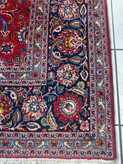 Incredible Persian Kashan All Over Wool Rug 10’2” x 14’ - Nuvé