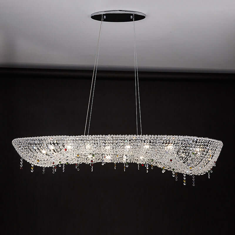 Oval Modern Crystal Chandelier - Nuvé