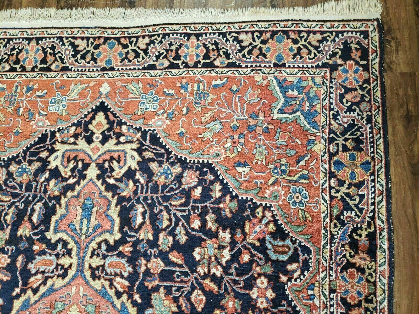 4.5' X 6.5' Handmade Antique Fine Indian Wool Rug Carpet Red - Nuvé