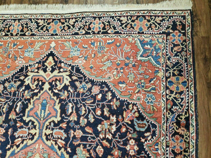 4.5' X 6.5' Handmade Antique Fine Indian Wool Rug Carpet Red - Nuvé