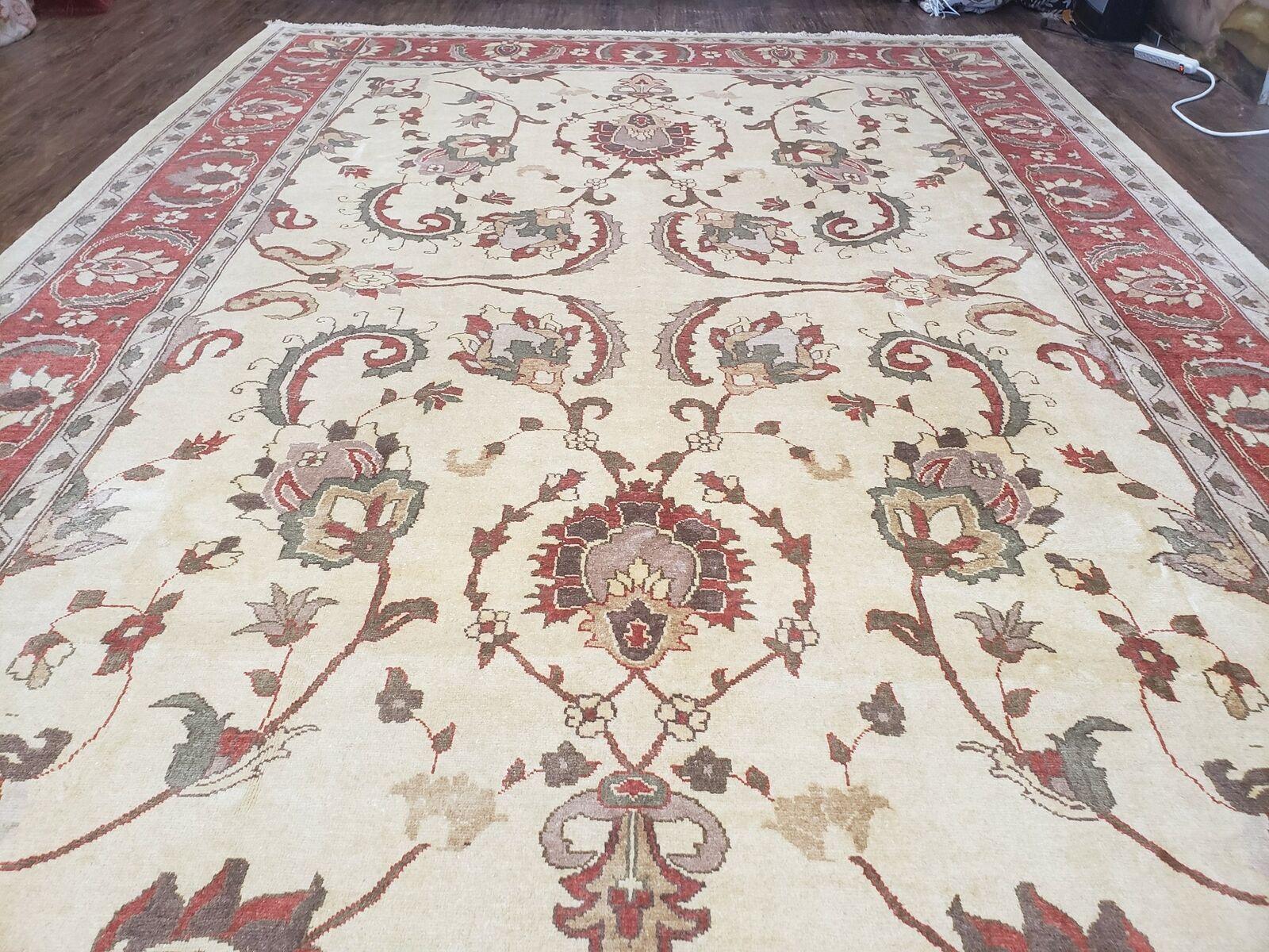 9' X 12' One-Of-A-Kind William Pak Peshawar Hand-knotted Wool Rug Nice - Nuvé