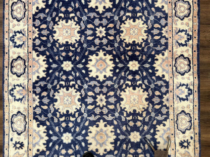 Blue and Beige Indian Rug, Indo Persian Carpet - Nuvé