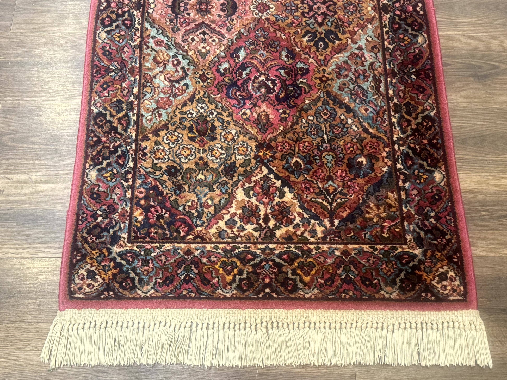 Karastan Rug 3x5 Multicolor Panel Kirman #717, Original 700 Series, Wool Pile, Discontinued - Nuvé