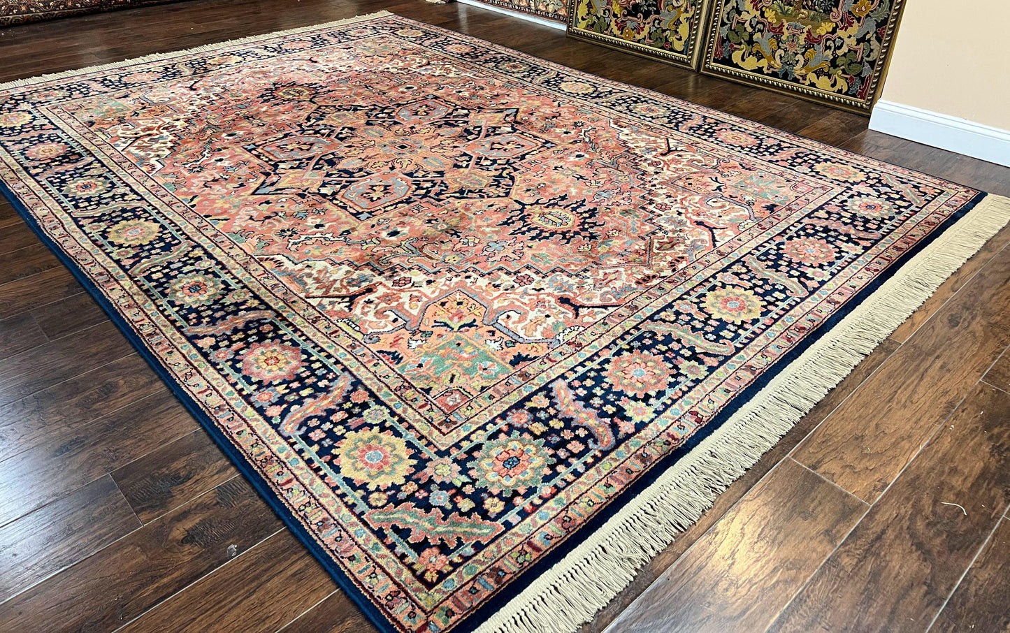 Karastan Rug 8.8 x 12, Karastan Heriz #726, Wool Pile Karastan Area Rug, Rare Hard to Find, Original 700 Series - Nuvé