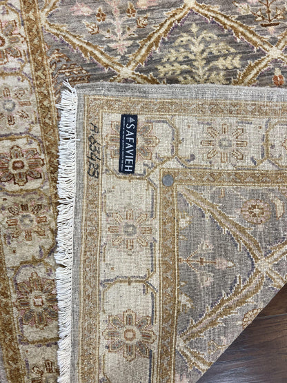 Pakistani Peshawar Rug 3.6 x 5, Safavieh Wool Handmade Hand Knotted Vintage Rug, Panel Design Oriental Carpet, Pair C - Nuvé