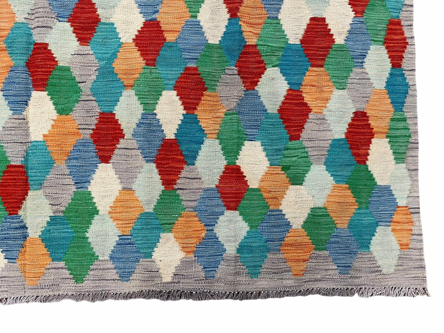 6.5 x 9.5 Colorful Chobi Kilim Rug 6 x 9 Multicolor Turkish Kilim Rug 7x10 Chobi Kilim Rug Playroom Rug Wool Kilim Rug 6x9 New Tribal Kilim - Nuvé