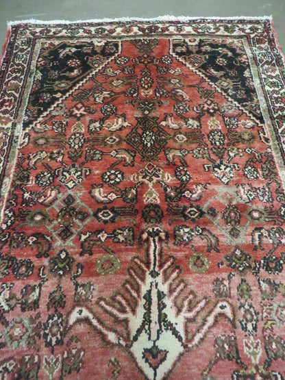 Persian Runner Rug 3.8 x 10, Red, Vintage - Nuvé