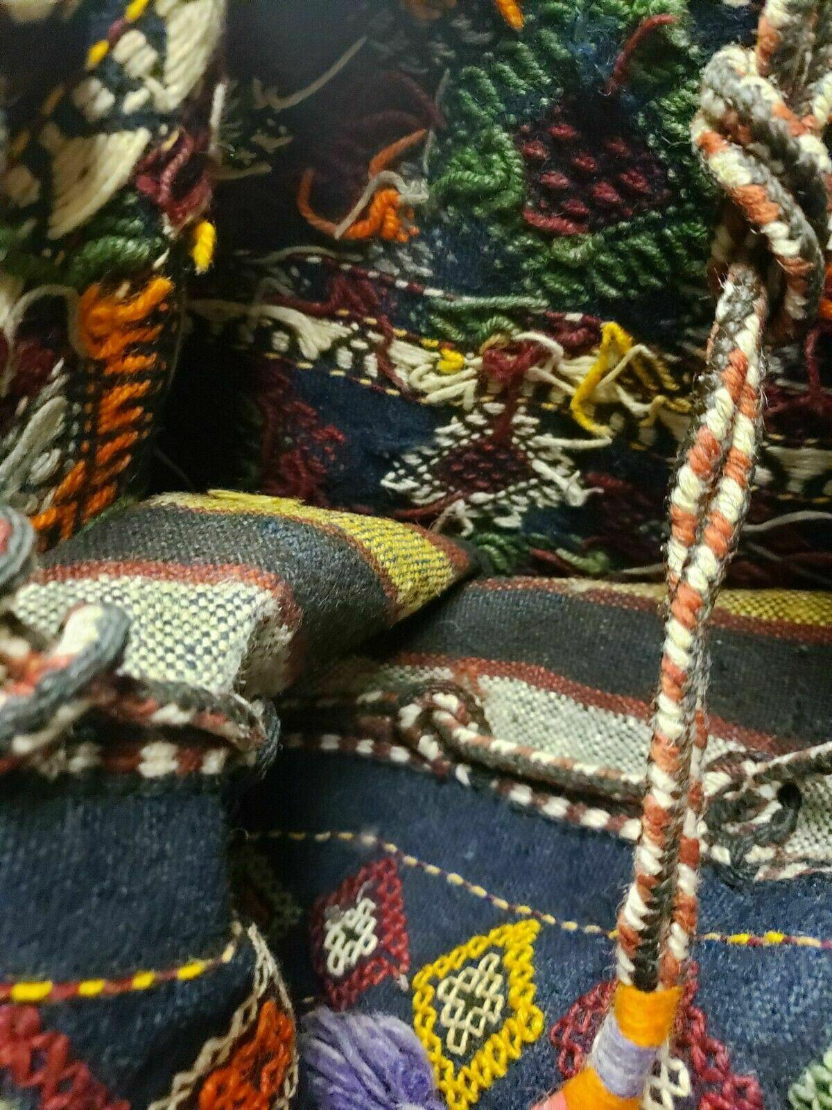2' X 4' Handmade Turkish Tribal Kilim Wool Rug Double Saddle Bag Khorjin Nice - Nuvé
