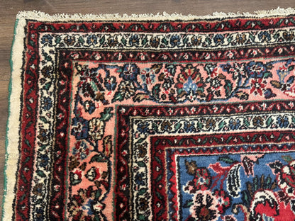 Palace Size Persian Rug 10 x 21 ft, Antique Hamadan Bibikabad Carpet, Handmade Antique Wool Oversized Rug, Ivory, Semi Open Field - Nuvé