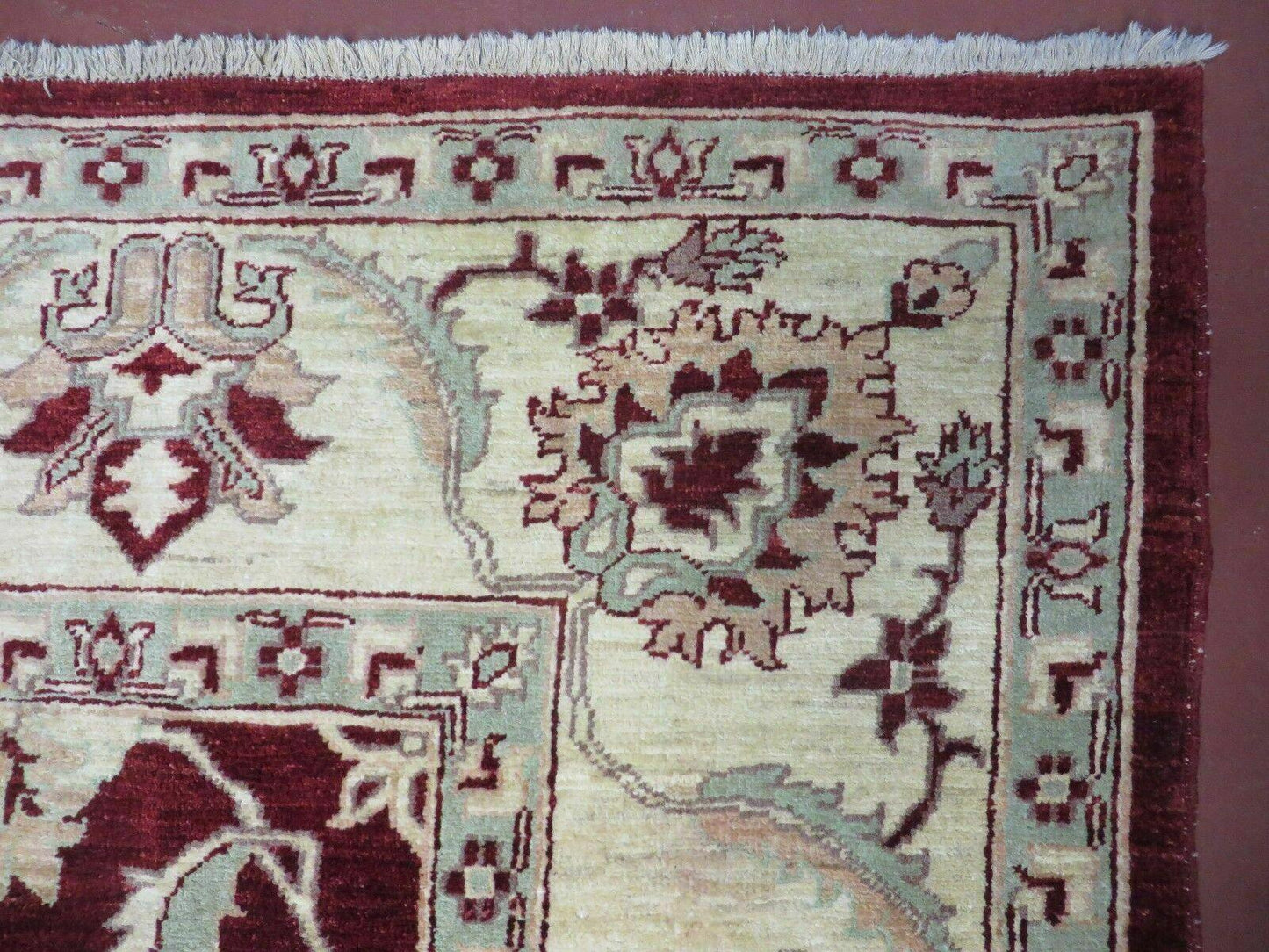 8' X 10' Vintage Fine Handmade Peshawar Agra Chobi Rug - Nuvé