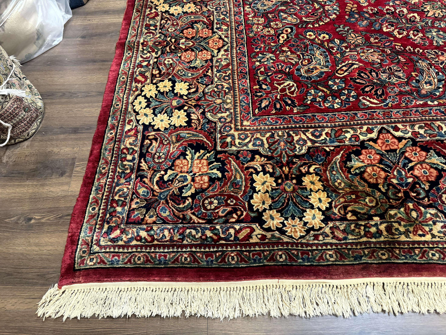 Palace Size Antique Persian Sarouk Rug 12x18 - Nuvé