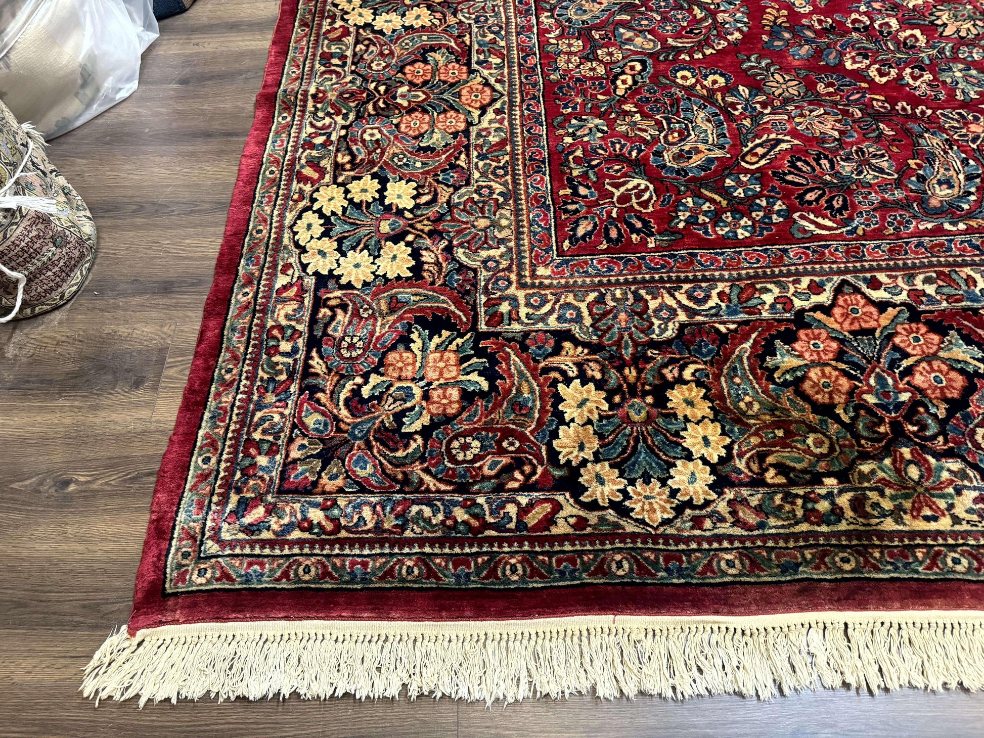 Palace Size Antique Persian Sarouk Rug 12x18 - Nuvé