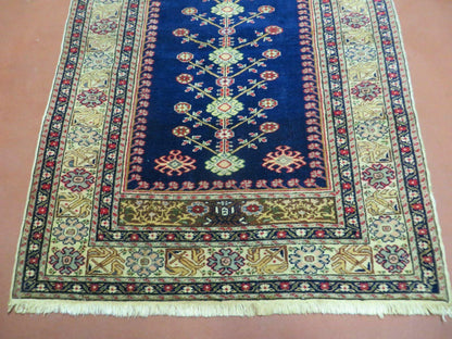 3' X 4' Semi Antique Handmade Turkish Prayer Kaisery Wool Rug Nice - Nuvé