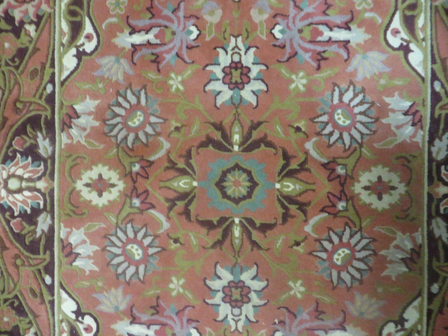 Chinese Wool Rug 3x5 Vintage Handmade Oriental Carpet Floral Medallion - Nuvé