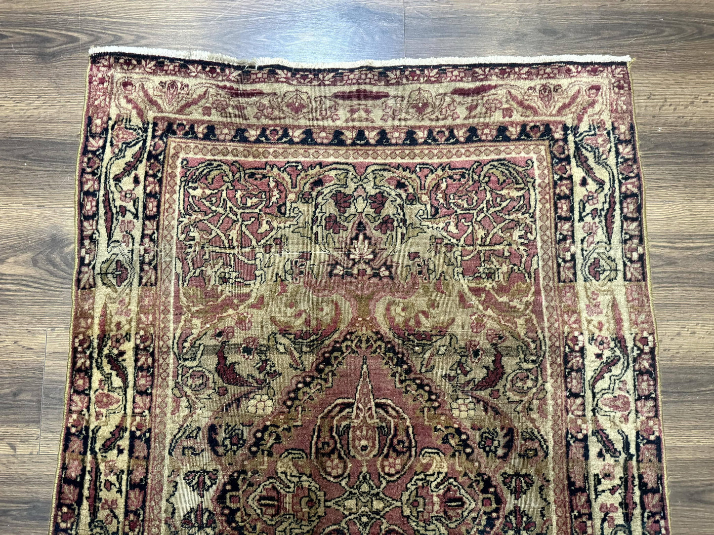 Antique Persian Lavar Rug 3x5, Persian Kerman Rug, Traditional Persian Carpet - Nuvé