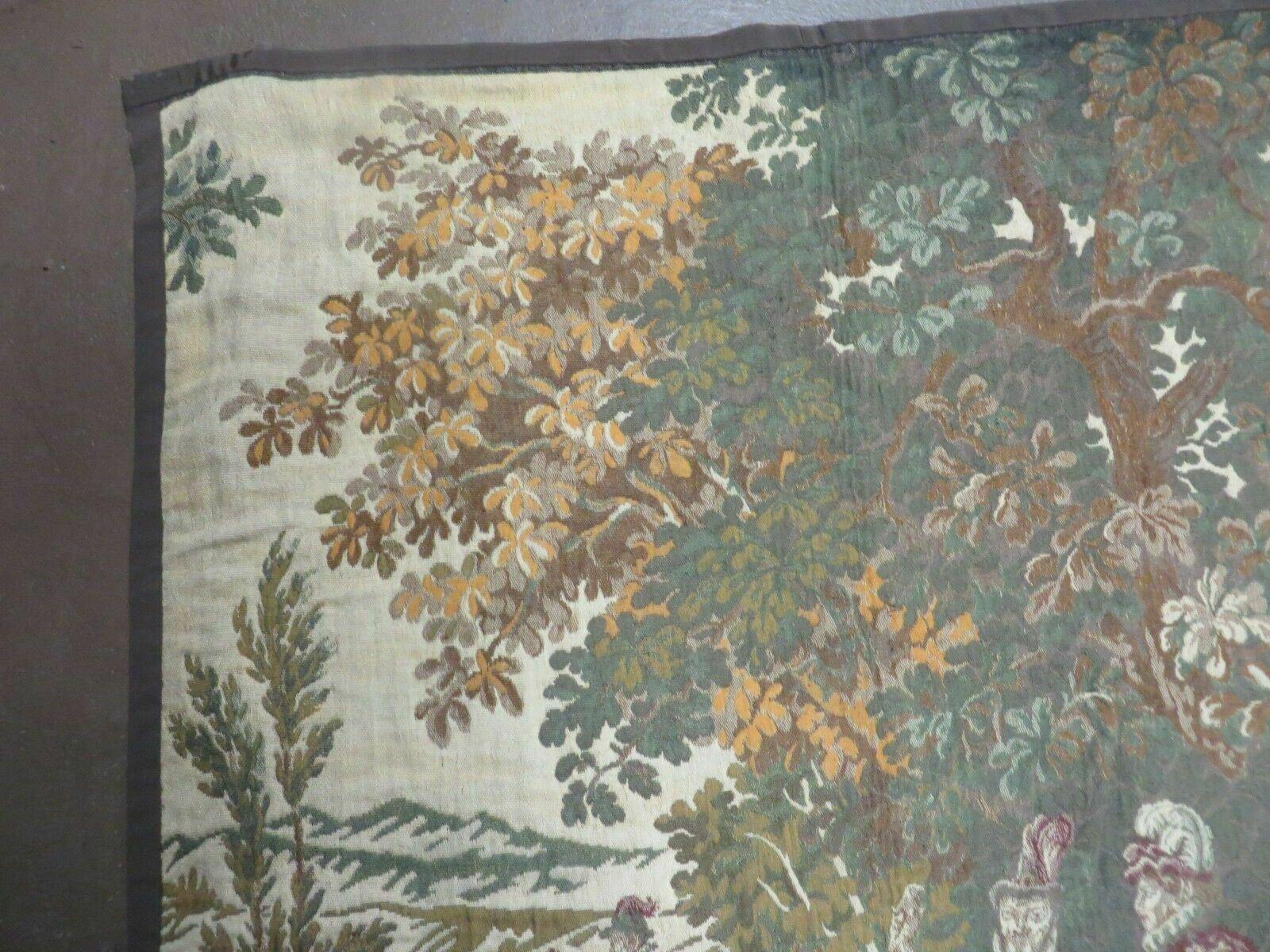 4' X 5' Vintage Tapestry Belgium Hand Loomed Victorian Nice 90f - Nuvé