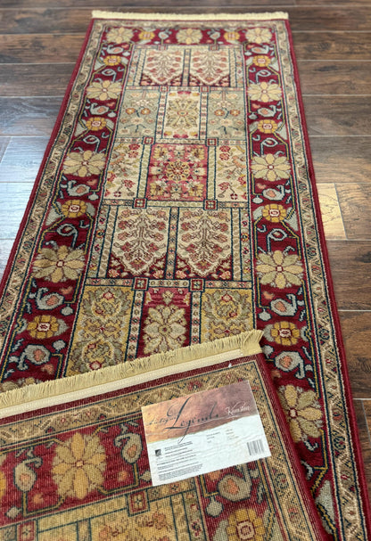 Karastan Runner Rug 2.6 x 8.6, Antique Legends Bakhtiari 2200, Vintage Wool Karastan Runner Rug, Panel Design - Nuvé