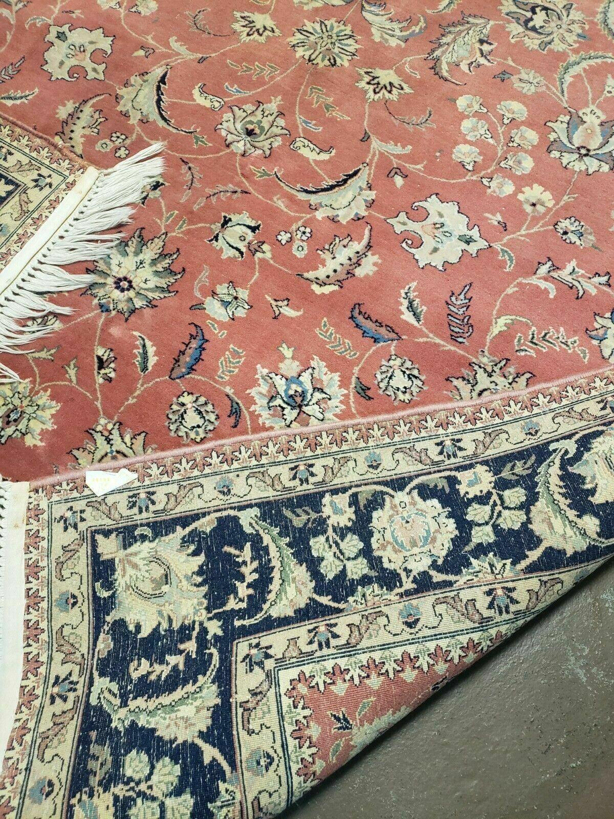6' X 9' Vintage Fine Oriental Floral Handmade Wool Rug Vegetable Dyes Red Nice - Nuvé
