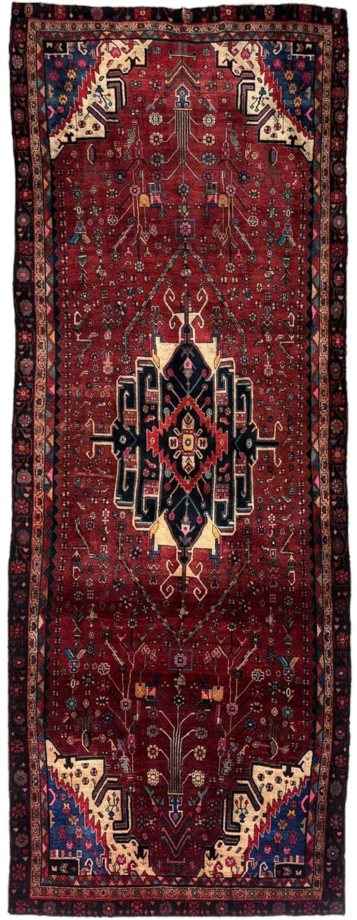 4'2” x 11’4” Hand Knotted Farahan Persian Wool Runner Rug - Nuvé
