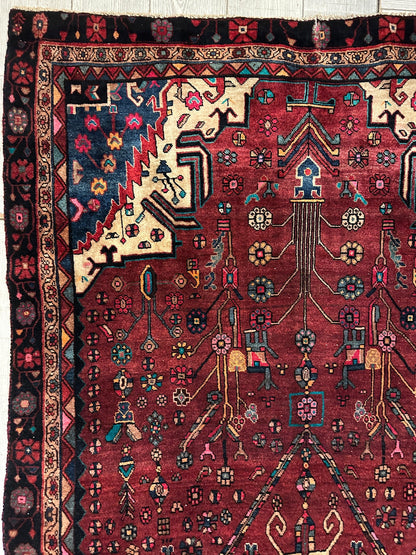 4'2” x 11’4” Hand Knotted Farahan Persian Wool Runner Rug - Nuvé