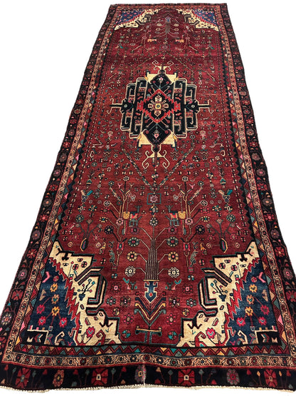 4'2” x 11’4” Hand Knotted Farahan Persian Wool Runner Rug - Nuvé