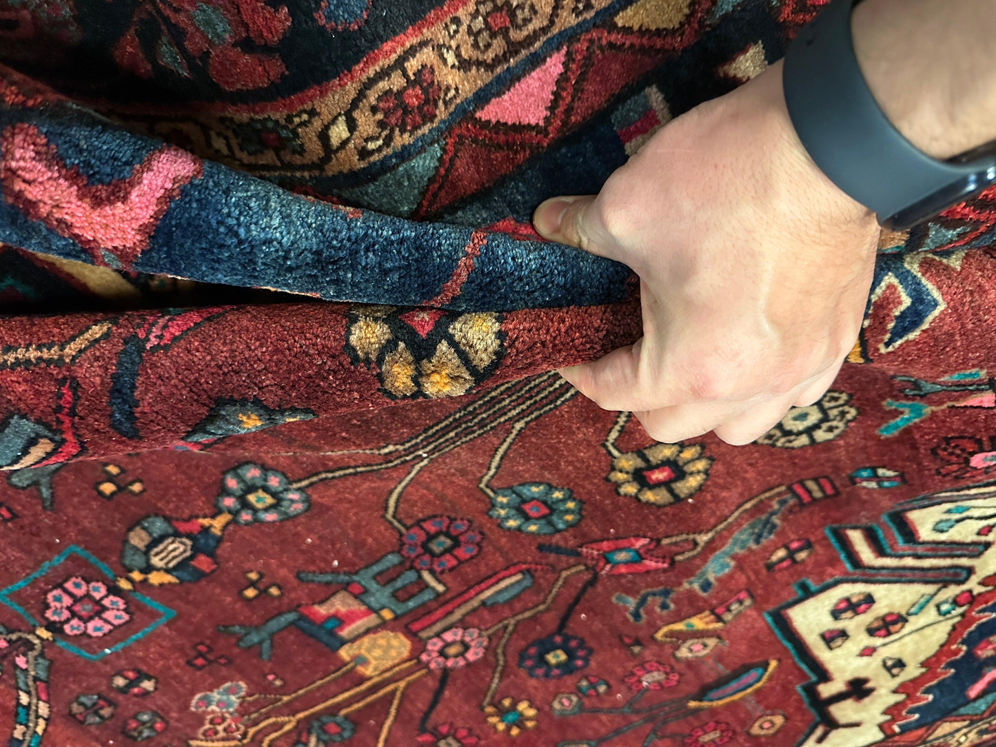 4'2” x 11’4” Hand Knotted Farahan Persian Wool Runner Rug - Nuvé