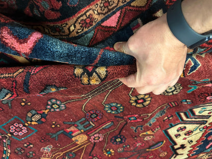 4'2” x 11’4” Hand Knotted Farahan Persian Wool Runner Rug - Nuvé