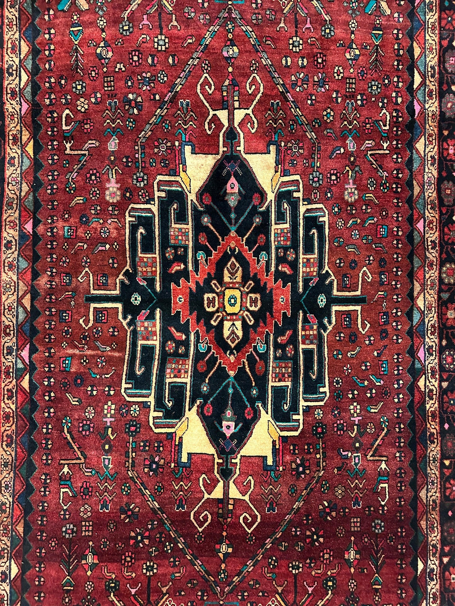 4'2” x 11’4” Hand Knotted Farahan Persian Wool Runner Rug - Nuvé