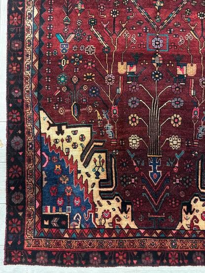 4'2” x 11’4” Hand Knotted Farahan Persian Wool Runner Rug - Nuvé