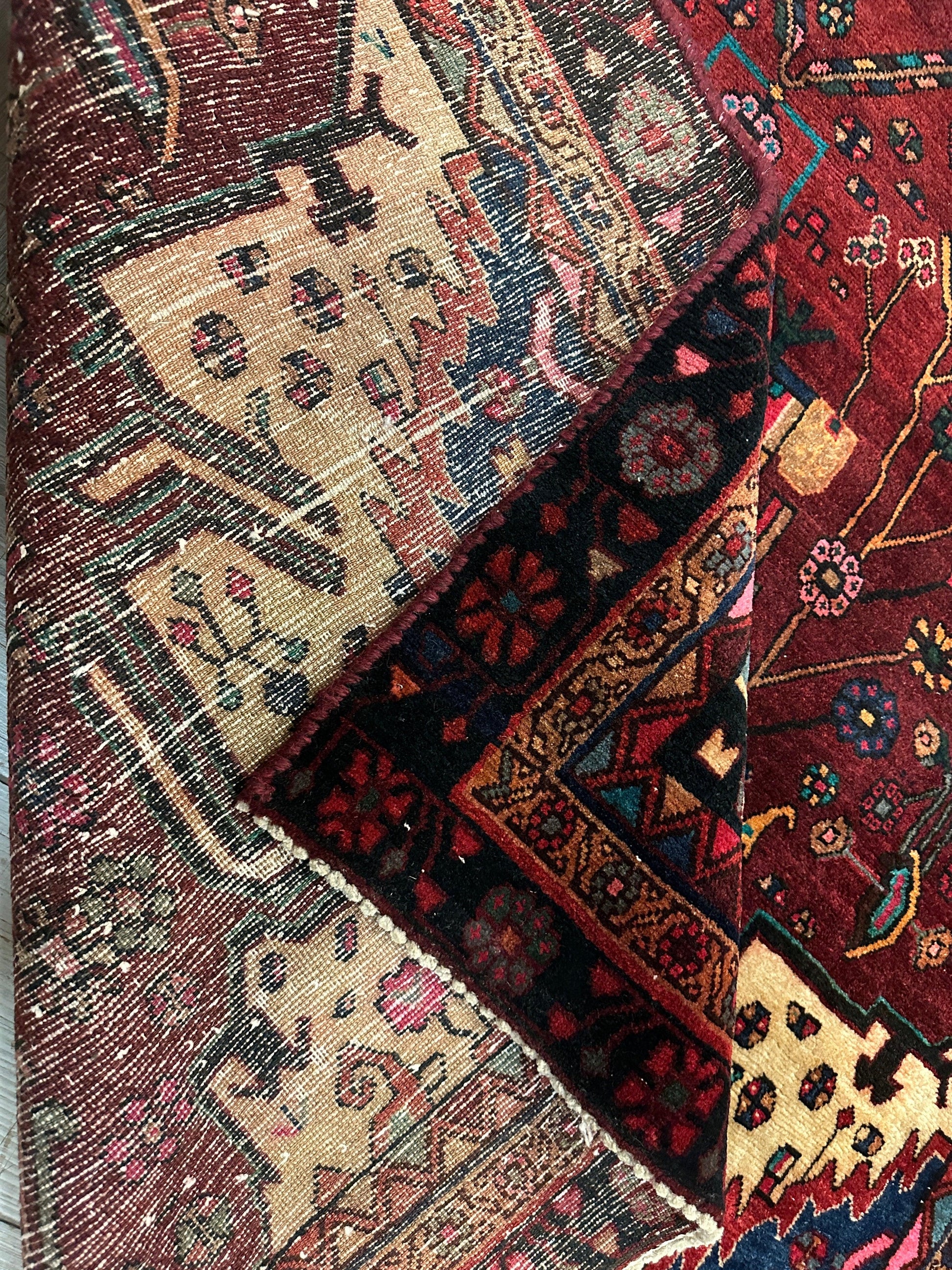 4'2” x 11’4” Hand Knotted Farahan Persian Wool Runner Rug - Nuvé