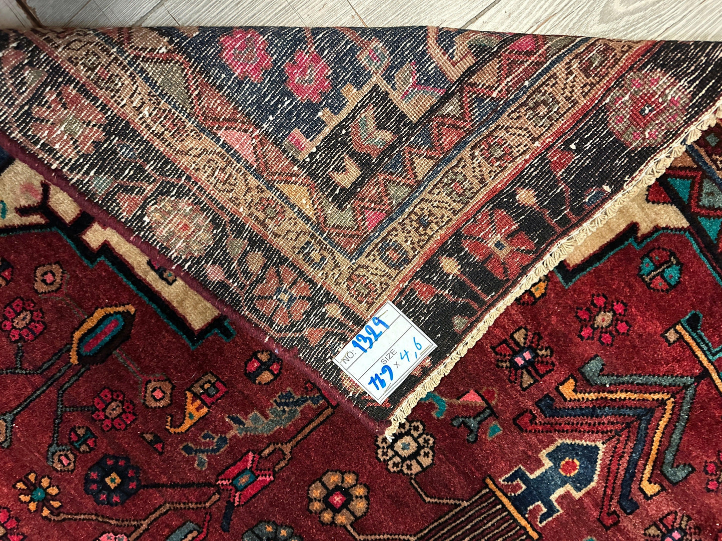 4'2” x 11’4” Hand Knotted Farahan Persian Wool Runner Rug - Nuvé