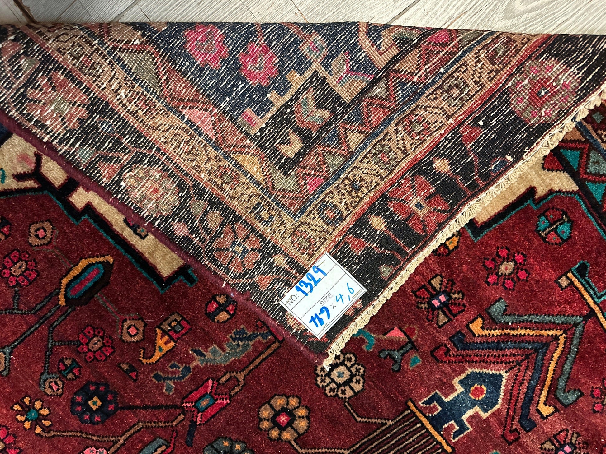 4'2” x 11’4” Hand Knotted Farahan Persian Wool Runner Rug - Nuvé