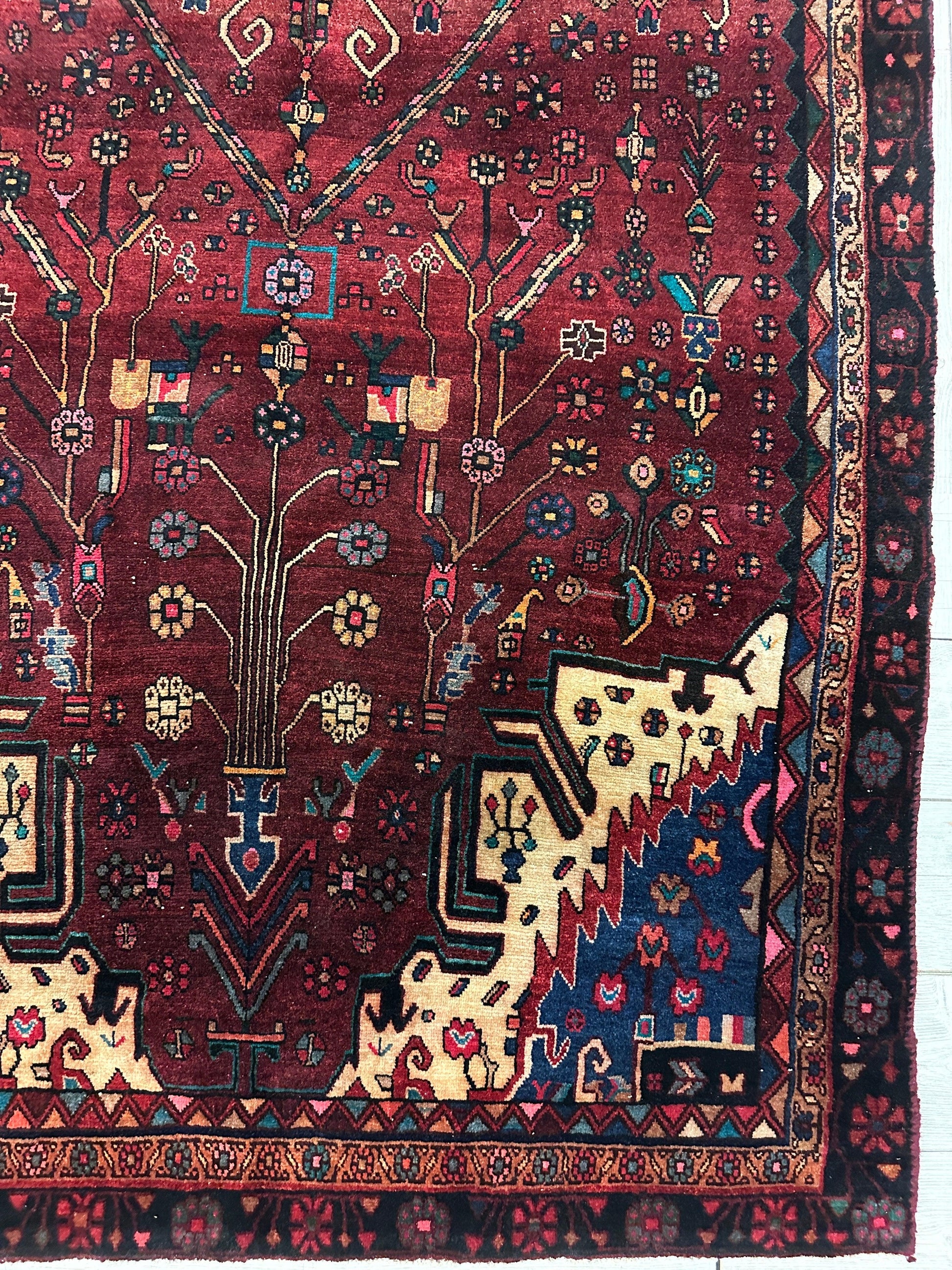 4'2” x 11’4” Hand Knotted Farahan Persian Wool Runner Rug - Nuvé