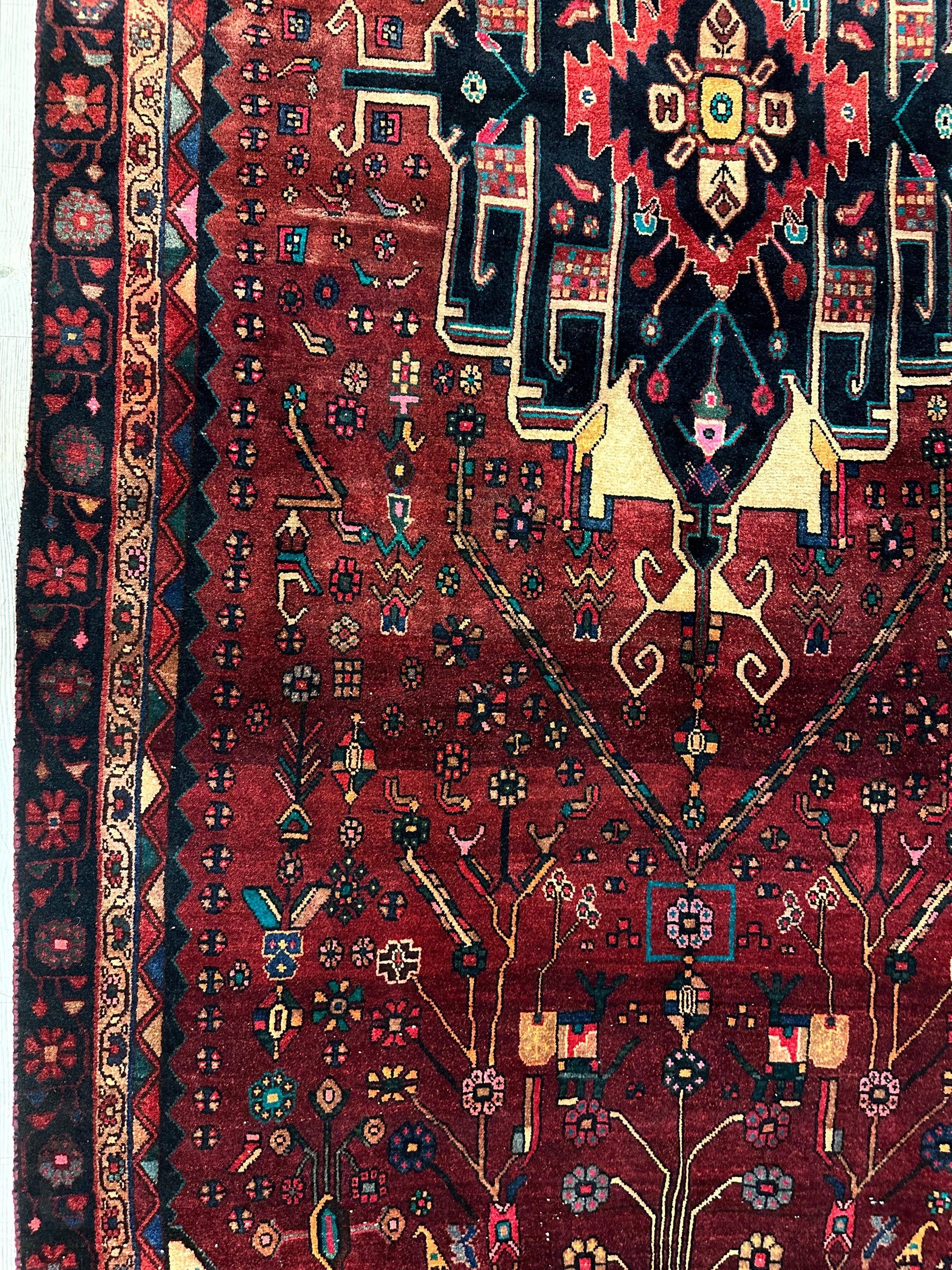 4'2” x 11’4” Hand Knotted Farahan Persian Wool Runner Rug - Nuvé