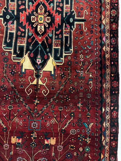 4'2” x 11’4” Hand Knotted Farahan Persian Wool Runner Rug - Nuvé