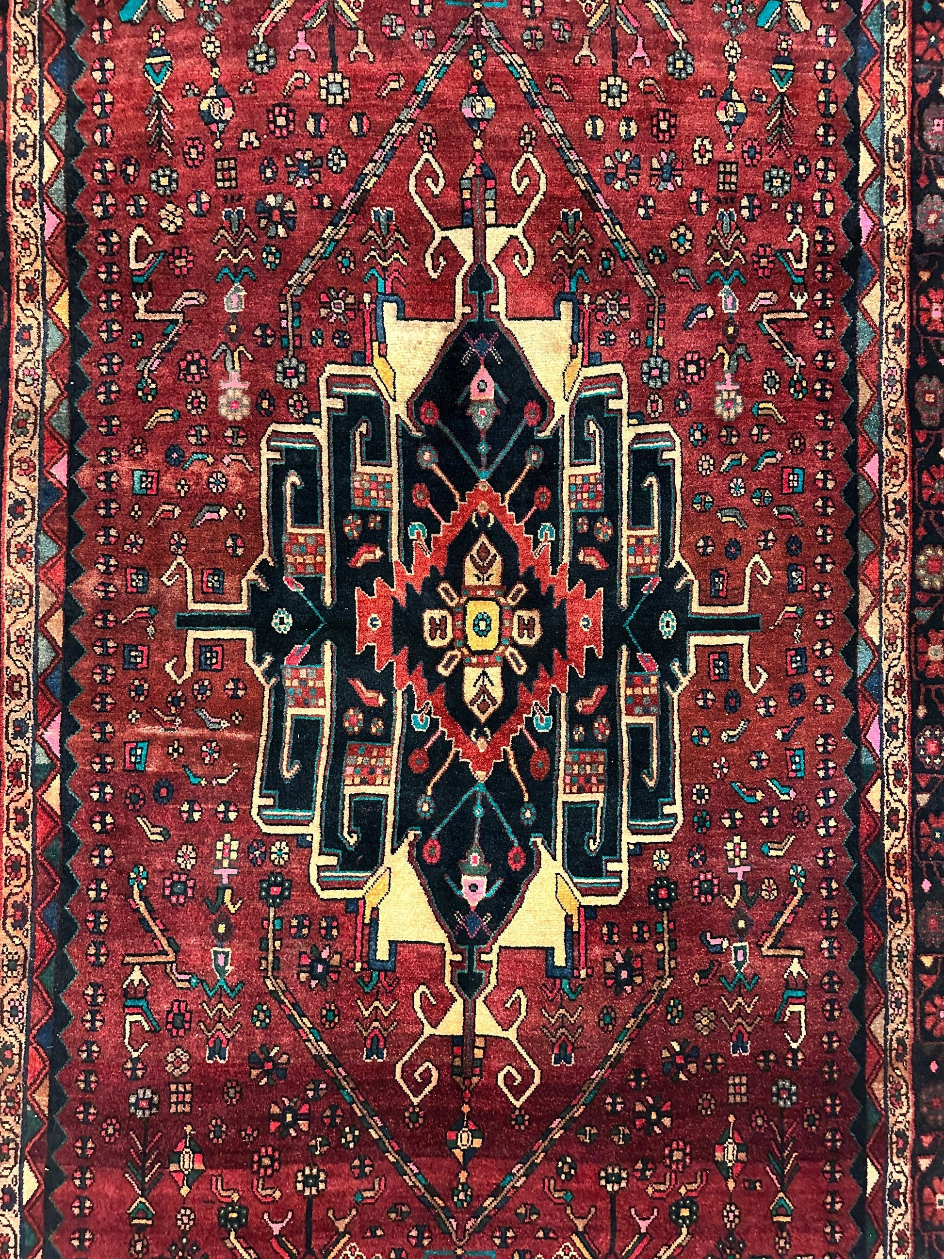 4'2” x 11’4” Hand Knotted Farahan Persian Wool Runner Rug - Nuvé