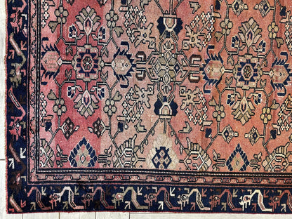 4' 4 x 9' 3 Hand Knotted Ultra Vintage Persian Wool Runner Rug - Nuvé
