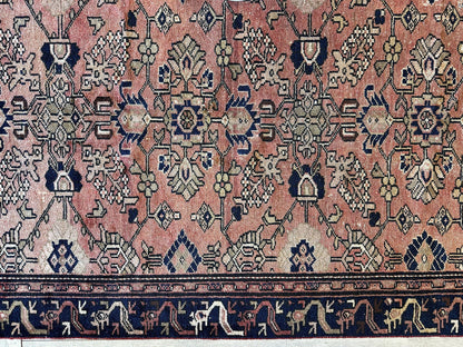 4' 4 x 9' 3 Hand Knotted Ultra Vintage Persian Wool Runner Rug - Nuvé
