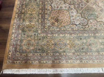 Pak Persian Rug 9x12, Diamond Panel Design, Fine 225 KPSI, Wool - Nuvé
