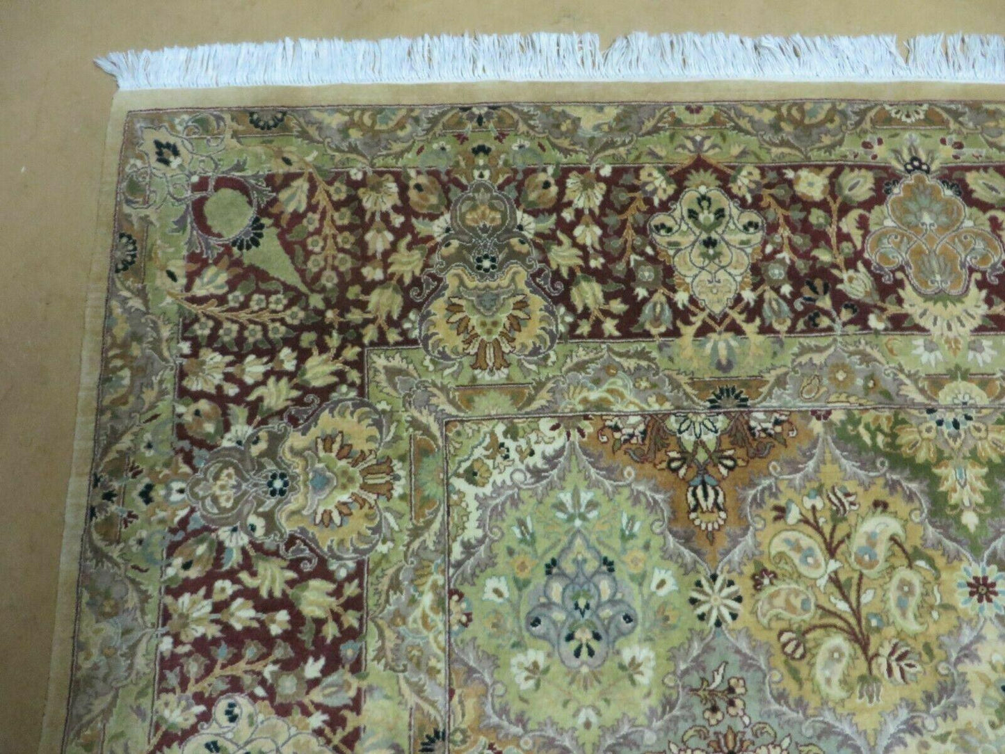 8' X 10' Safavieh Handmade Pakistan Oriental Floral Wool Rug Hand Knotted Organic - Nuvé