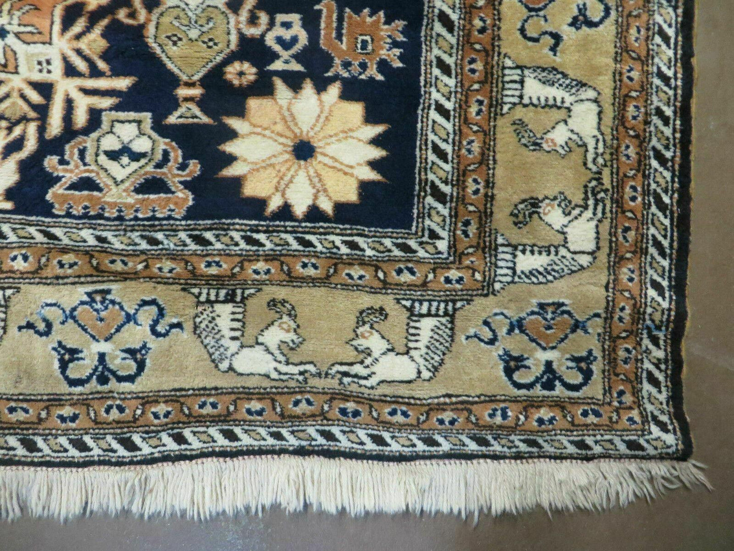 Persian Qum Rug 5.6 x 8.8, Navy Blue - Nuvé