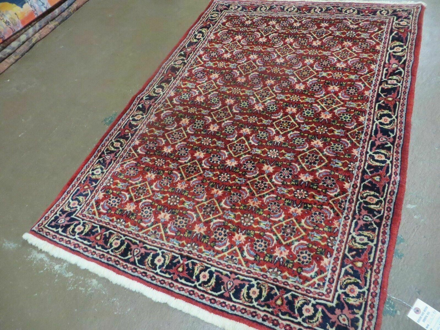 3' X 5' Handmade Knotted Indian Amritsar Floral Oriental Wool Red Rug Organic Nice - Nuvé