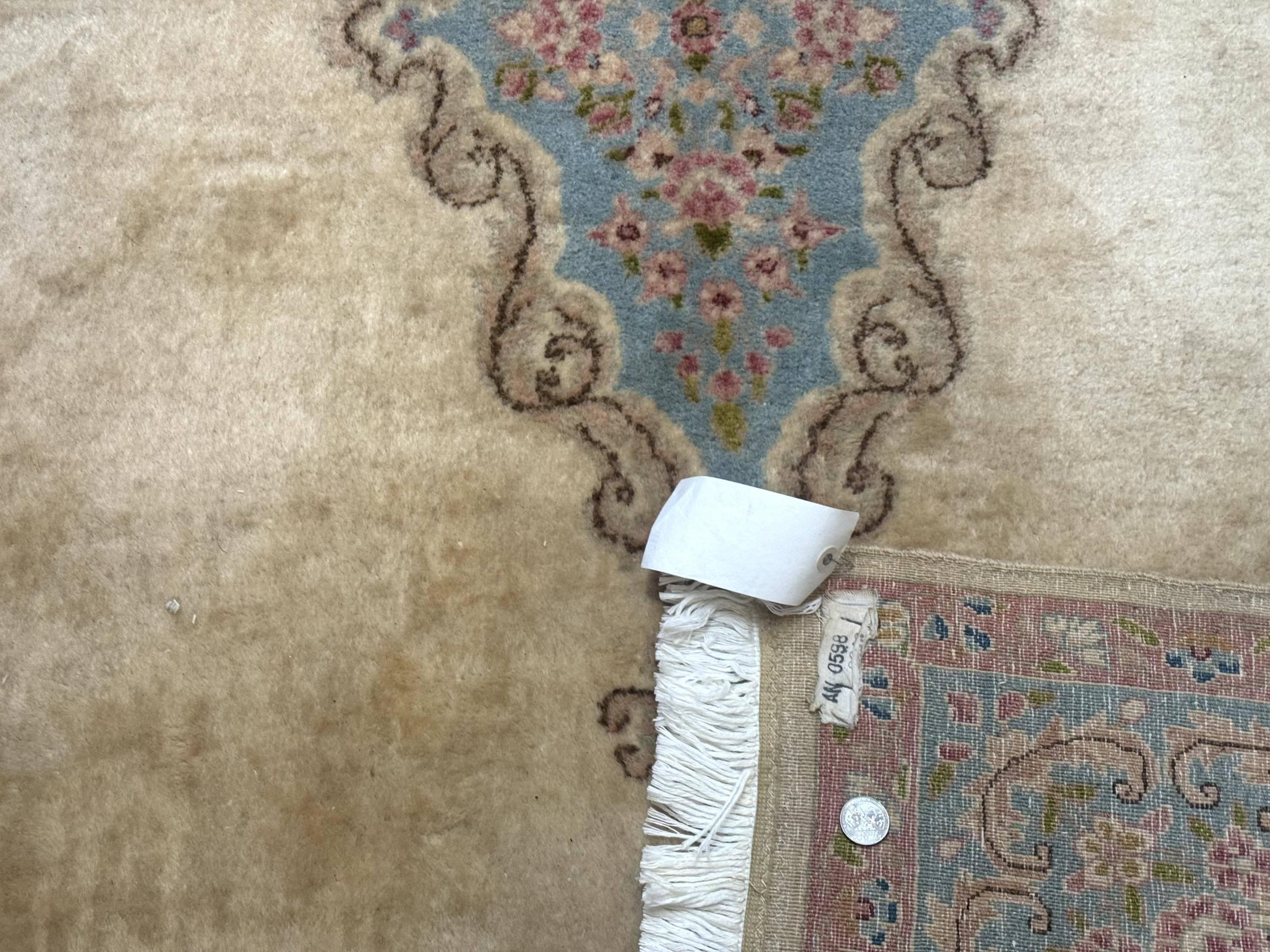 Persian Kerman Rug 6x9, Pastel Colors, Semi Open Field - Nuvé