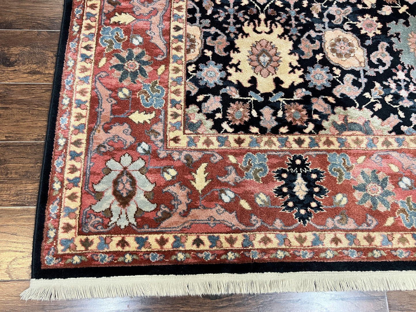 Karastan Rug 8 x 11.7, Karastan Williamsburg Kurdish Pattern 559, Wool Pile Vintage Karastan Carpet, Discontinued, Room SIzed Area Rug - Nuvé