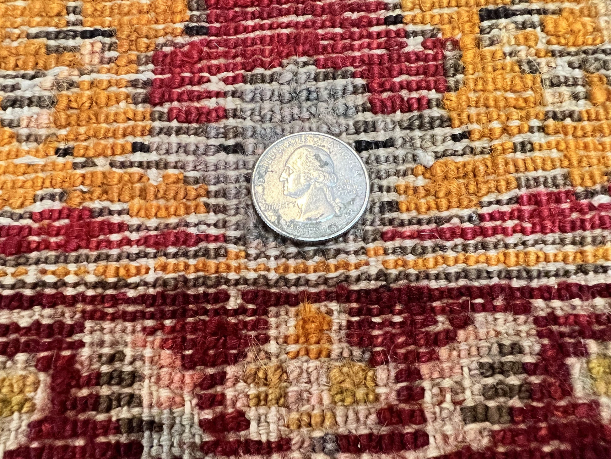 Antique Turkish Prayer Rug 3x5, Hand Knotted Turkish Melas Oushak Wool Carpet, Mehrab Rug, Orange & Red Vintage Rug 3 x 5 Collectible - Nuvé