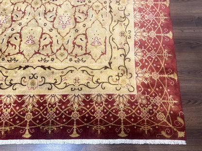 Pak Persian Rug 8x10, Allover Pattern, Gold-Tan, Fine 200 KPSI - Nuvé