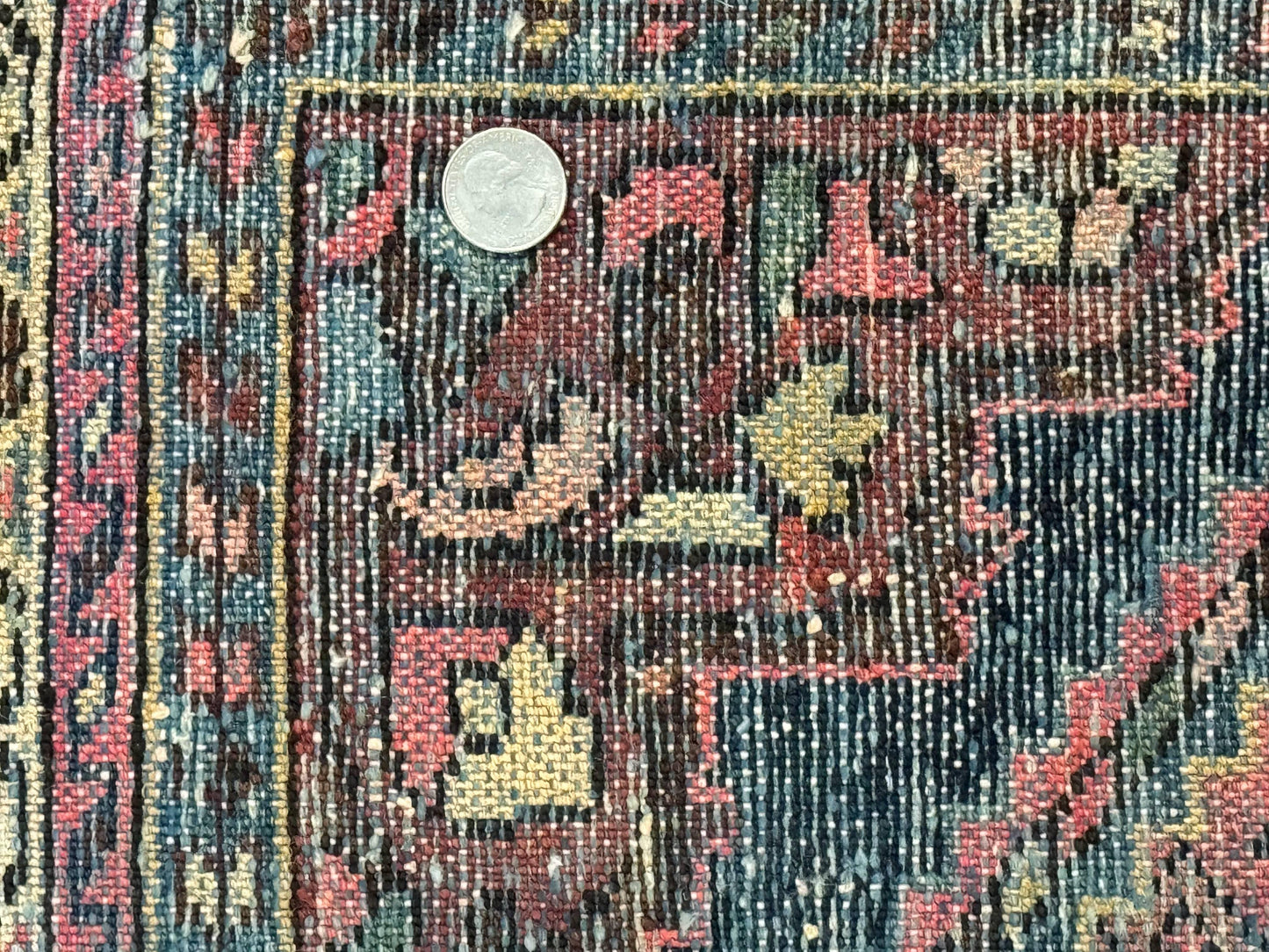 Antique Persian Tribal Rug 3.6 x 5, Hamadan Angelas Rug - Nuvé