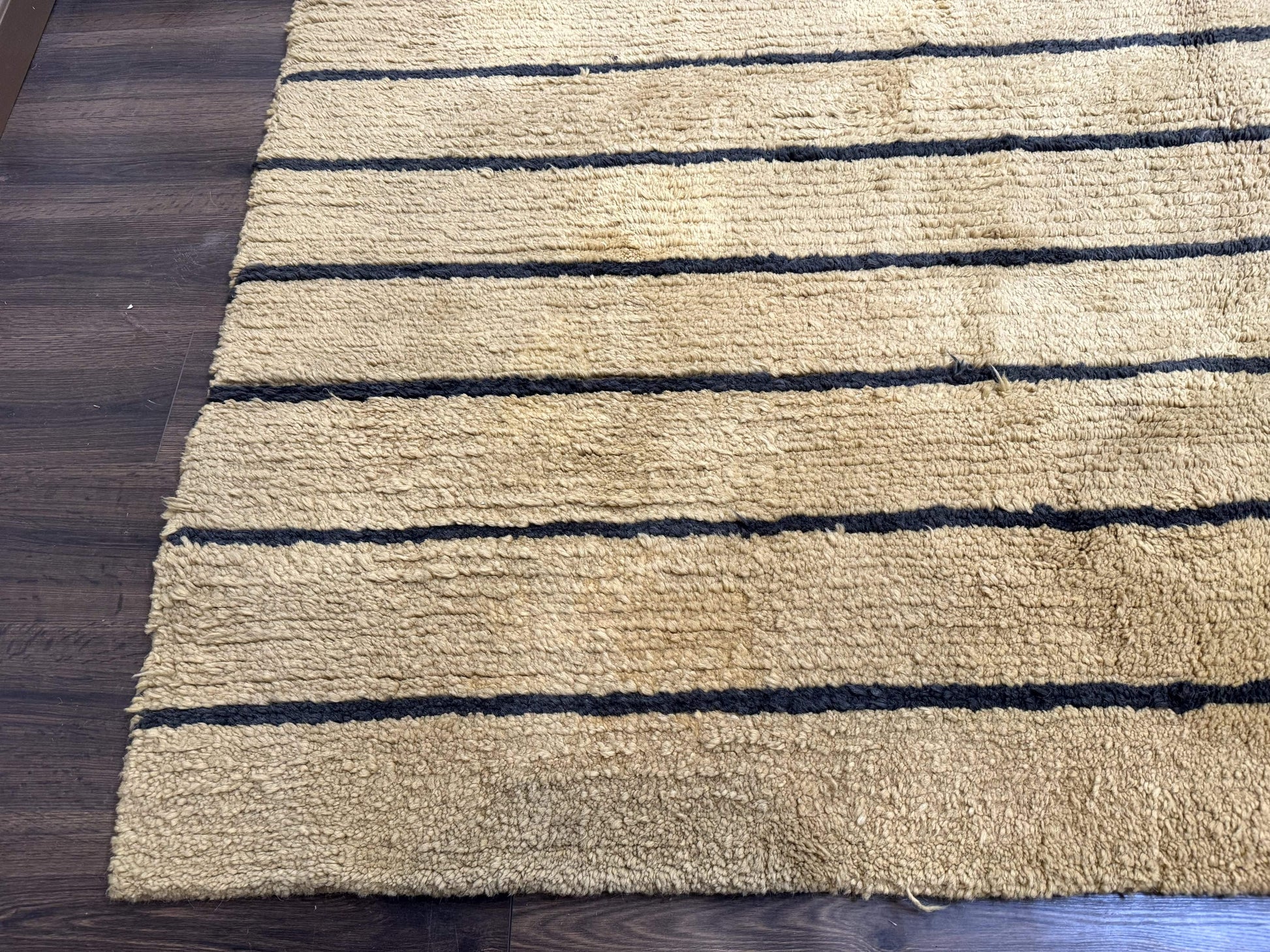 Modern Nepali Rug 13 x 15.6, Palace Size Wool Custom Made Rug, Tan, Large Nepali/Tibetan Carpet - Nuvé