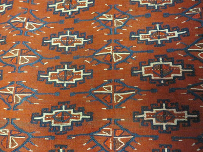 2'8" X 4' Antique Handmade Tribal Wool Rug Pillow Case Yamud Flat Weave Diamond - Nuvé